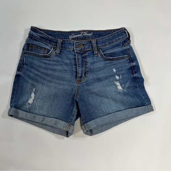 Universal Thread Pants - ♠️Universal Threads Women’s Boyfriend Shorts Size 4 | Mid-Rise Medium Wash
